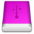 Pink USB Icon
